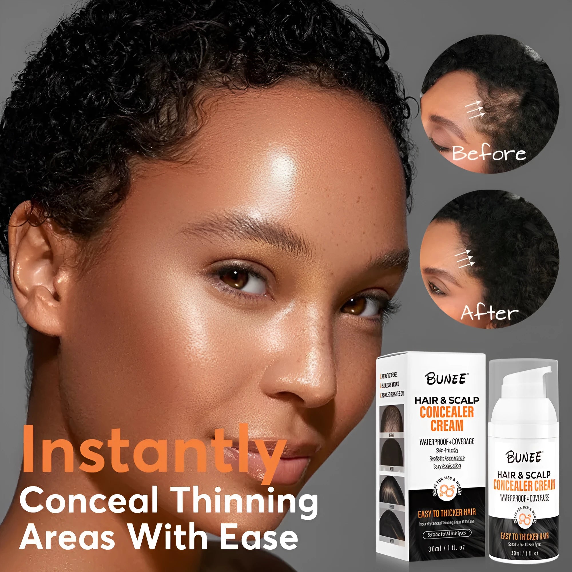30ml scalp concealer pomade tube for hair thinning coverage and scalp nourishment
