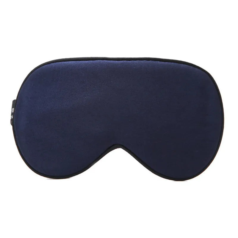 Double-sided mulberry silk sleep eye mask in multiple colours with adjustable elastic straps.