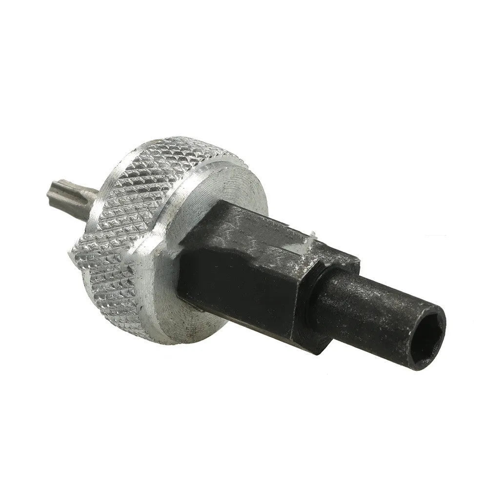 Ignition module wrench tool with knurled aluminum knobs and carbon steel construction for automotive distributor work