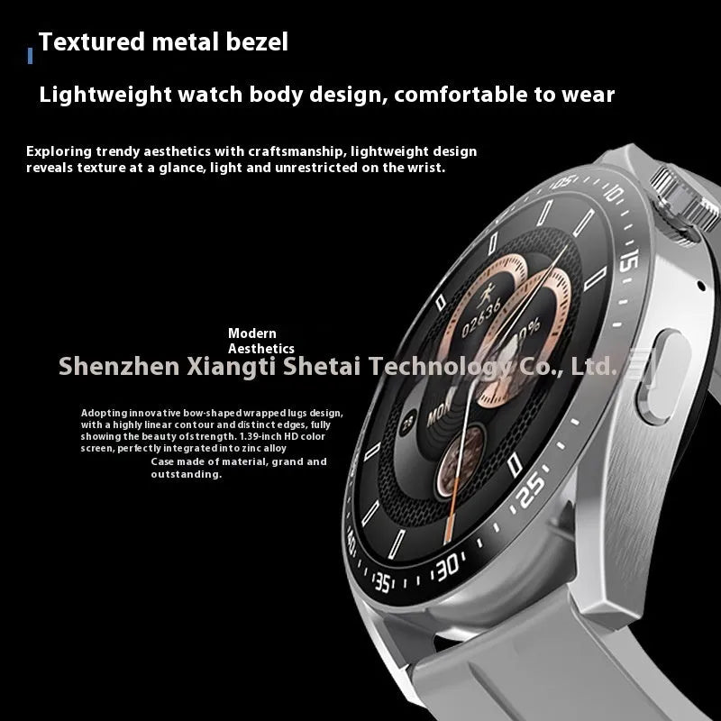 Smart watch with TFT screen and touch button, available in multiple colours including black and silver gray