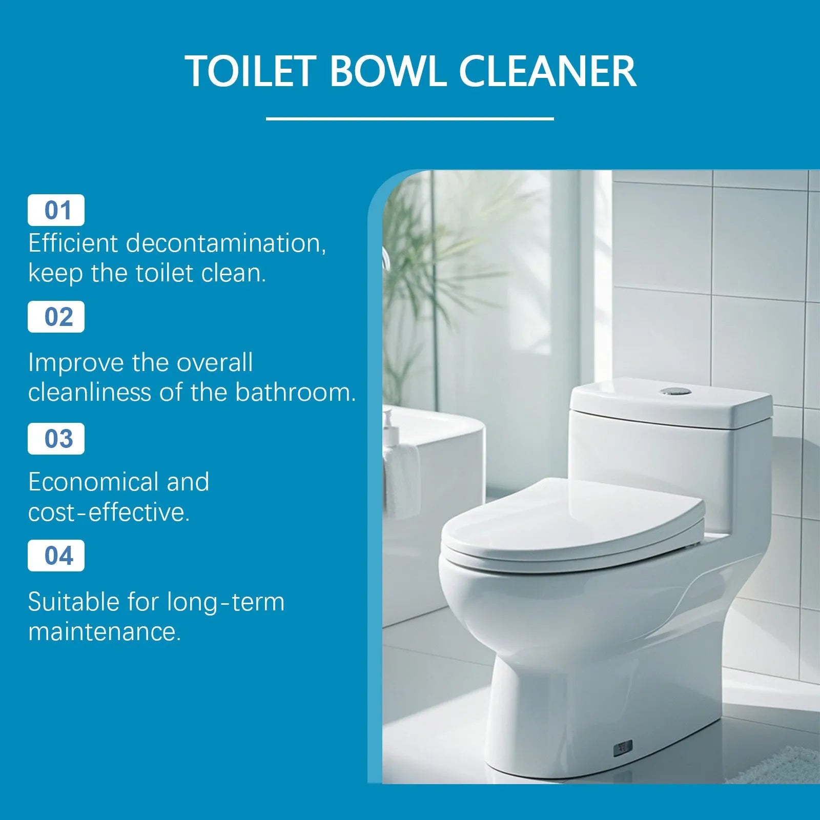 Toilet cleaning powder multipack showing four individual 30g sachets, 120g total.