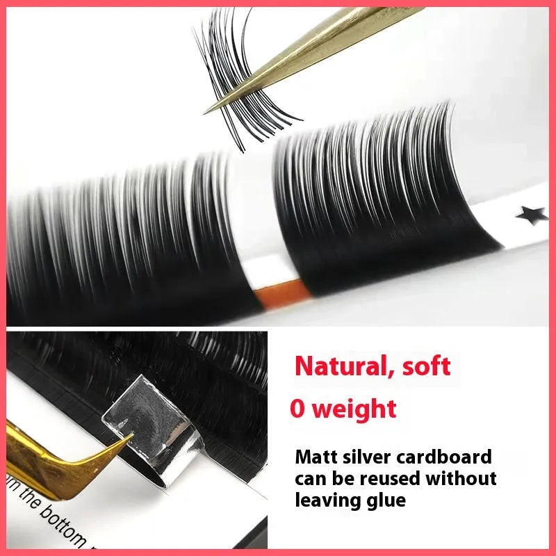 16-row dense false eyelashes made from mink hair on a matte wool band, showing length options from 8mm to 18mm.