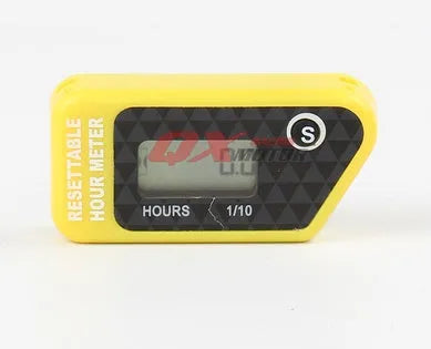 Black waterproof LCD maintenance reminder timer for equipment service tracking