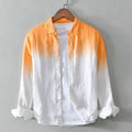 Casual loose top coat in hemp polyester blend fabric available in dark blue, light blue and yellow colours