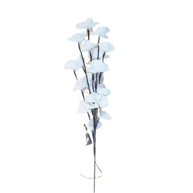 65cm long pink LED phalaenopsis branch decorative light with battery operation for bedroom