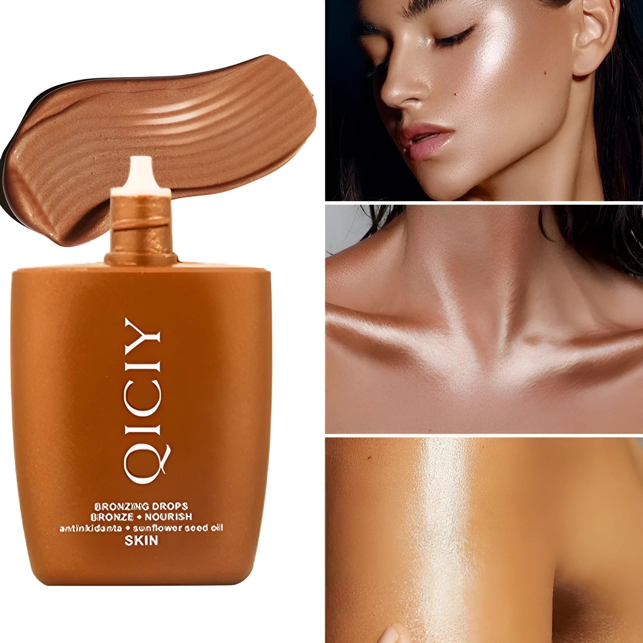 30ml face and body highlighting cream liquid for natural contour brightening with four colour options