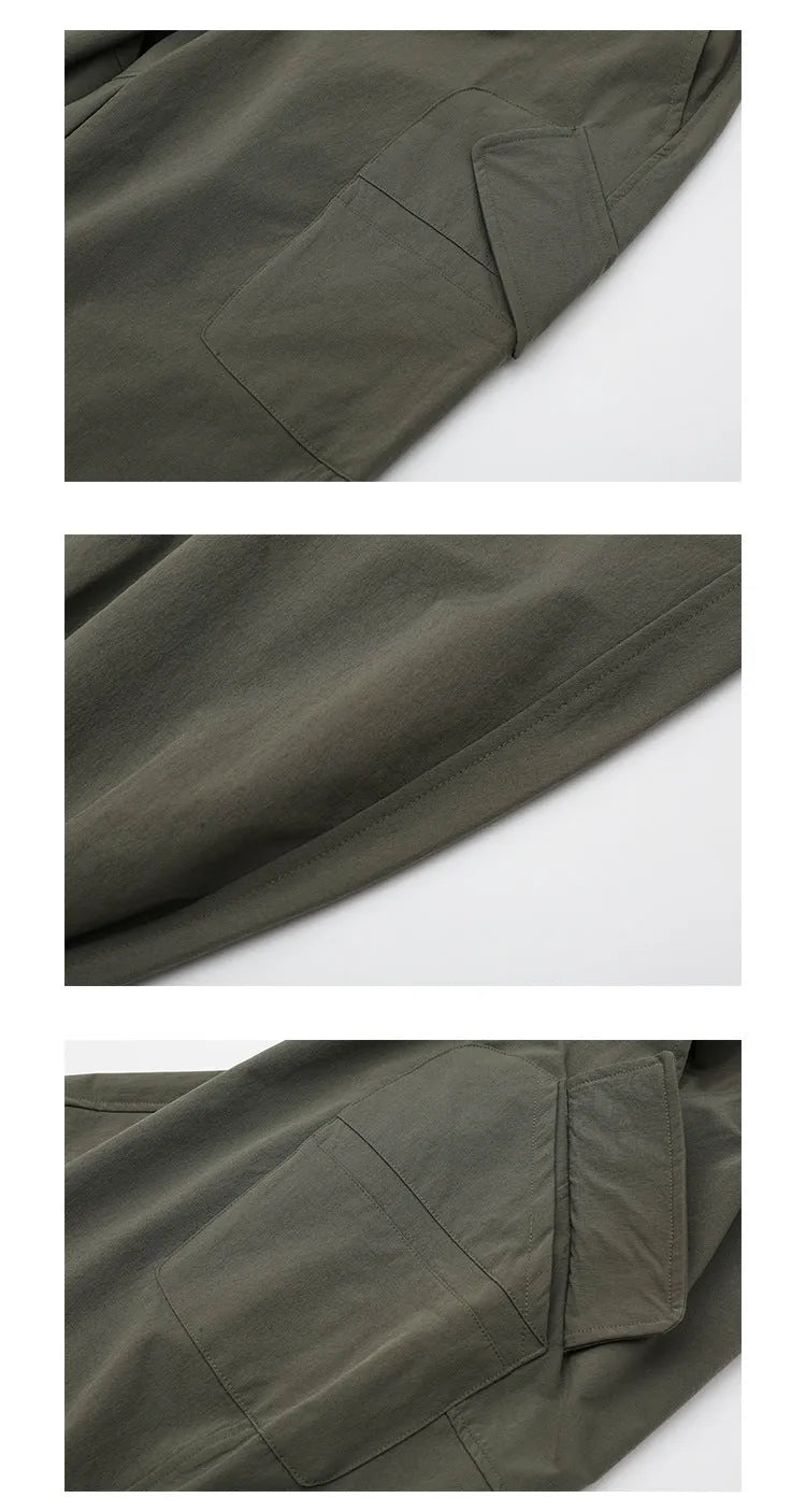 Fall Casual Trousers for Men in Polyester with Low Waist and Micro Elasticity, Available in Black Army Green Dark Purple, Sizes M L XL XXL for Everyday Wear