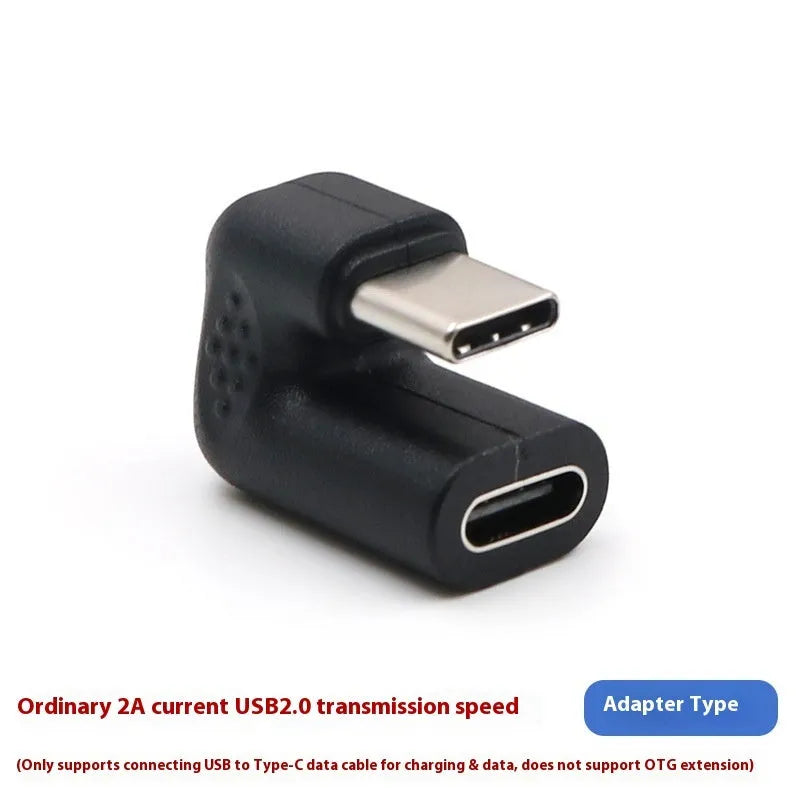 Four plastic USB male to female adapter cables with U-bend design for device connections