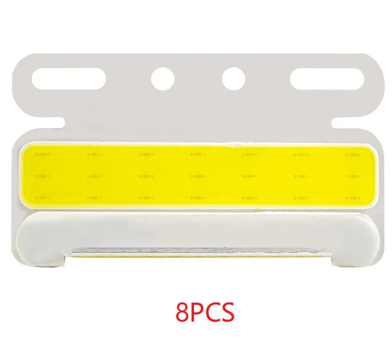 Waterproof aluminium alloy truck side light with super bright COB LED, for 12V or 24V vehicles.