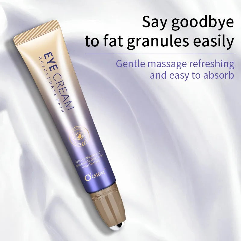 Ball eye cream container with brightening soft concealer formula for dark circles treatment