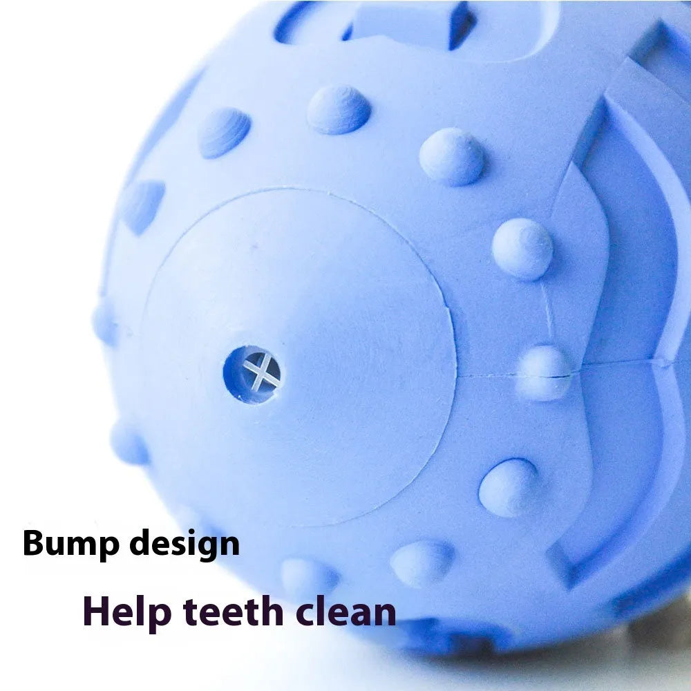 Light green bite-resistant rubber rugby ball dog toy for chewing and interactive training.