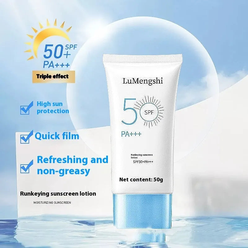 Sunscreen 50g tube moisturising whitening isolation primer universal skin type refreshing cream