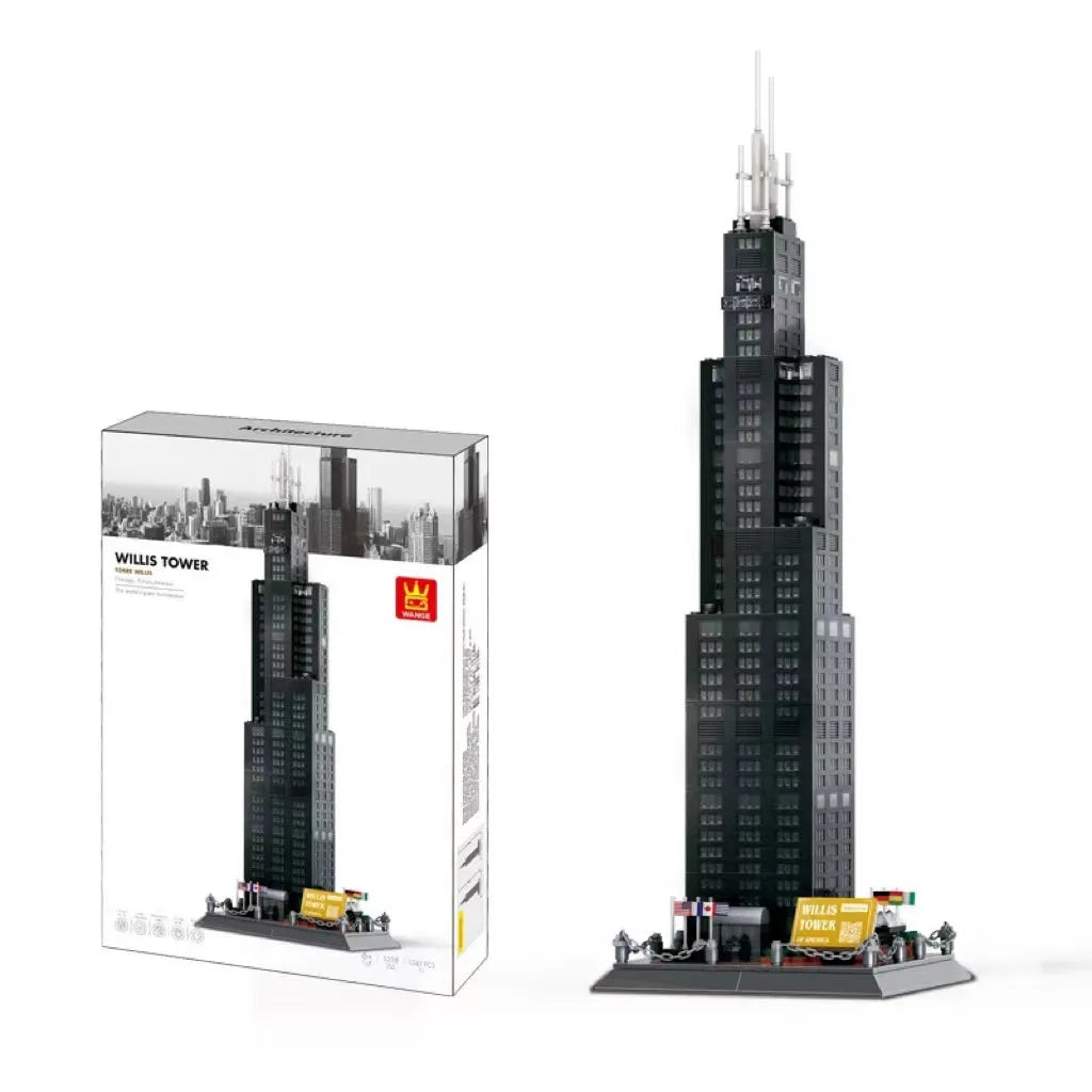 Wange small particle building blocks set with over 800 pieces for world landmark model construction