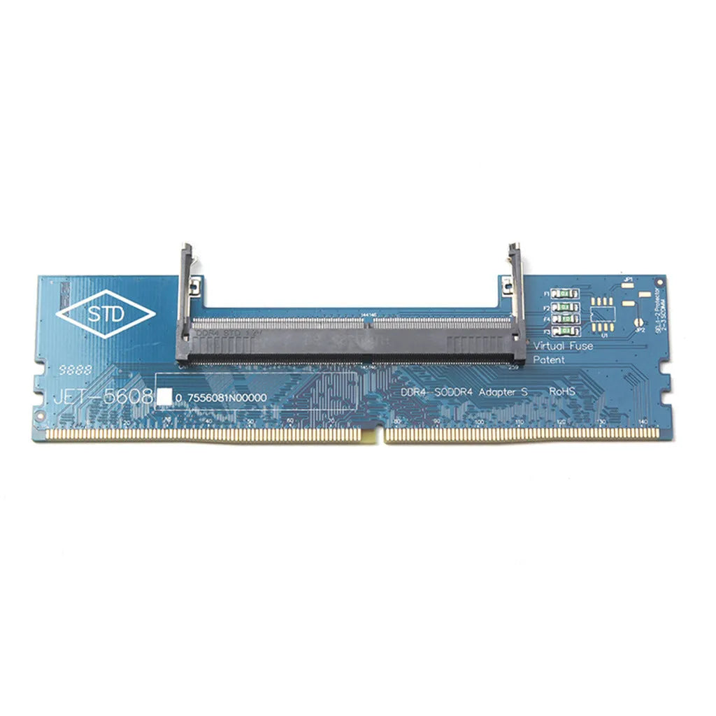 DDR4 laptop to desktop adapter card converting SO-DIMM memory to DIMM desktop slot