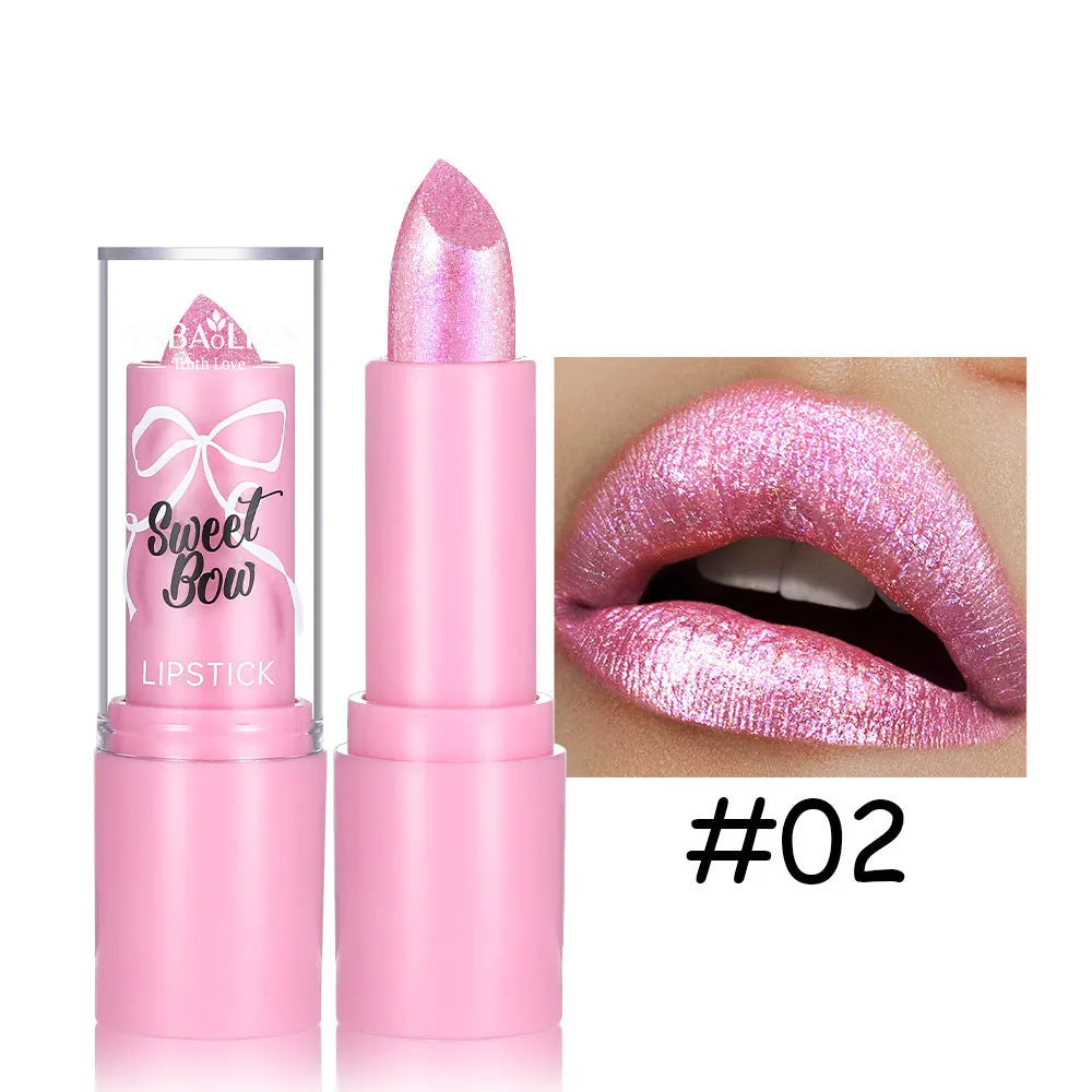 XINGX Diamond Lipstick with Sweetheart Bow design in six colour options