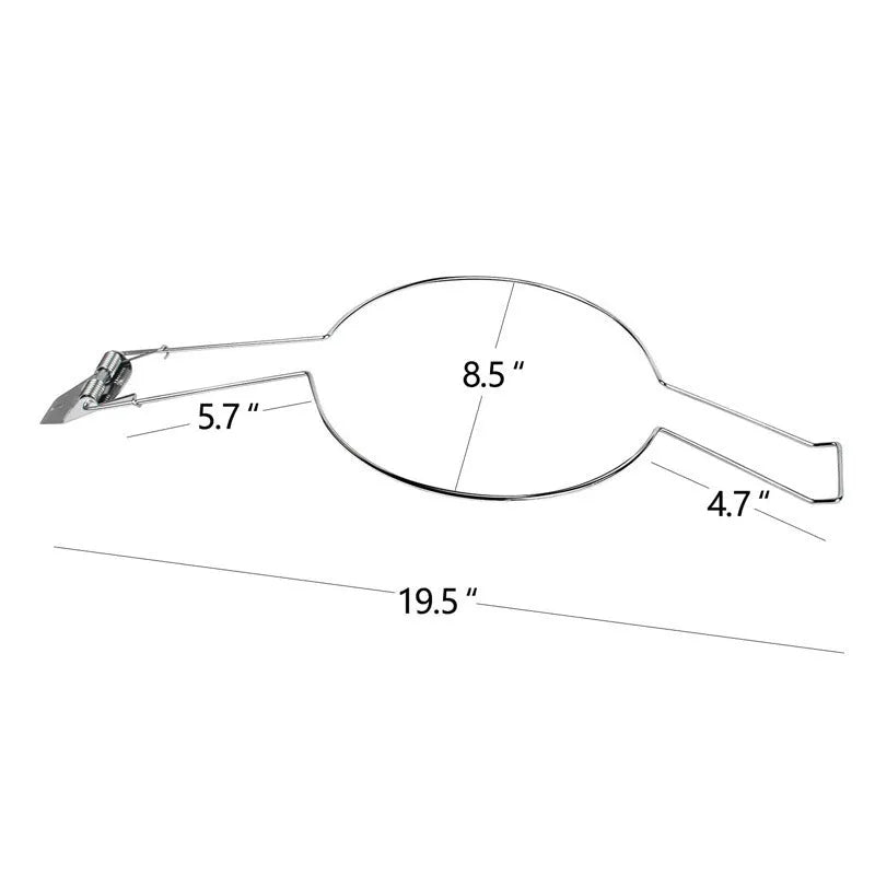 Brown car hat stand with visible chrome-plated metal interior support structure on a dashboard.