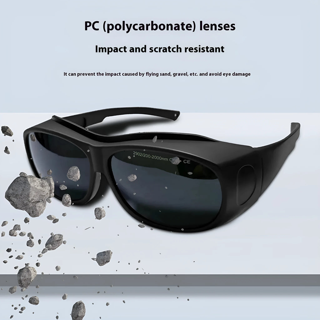 Photon skin rejuvenation and welding safety goggles with 200-2000nm laser protection