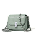 Women's soft PU horizontal square crossbody shoulder bag in black, shown with phone compartment.