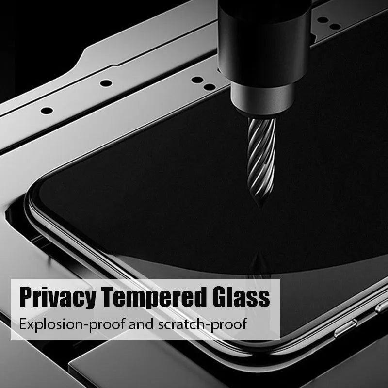 Privacy screen protector film for Poco and Redmi phones with anti-spy feature and application kit.