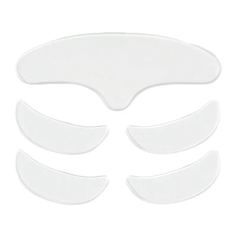 Silicone anti-wrinkle face stickers 5-piece set for facial skincare