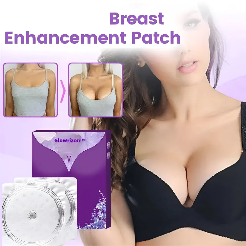 Body tightening breast enhancement mask featuring specialised adhesive chest patches for cosmetic breast enhancement treatment