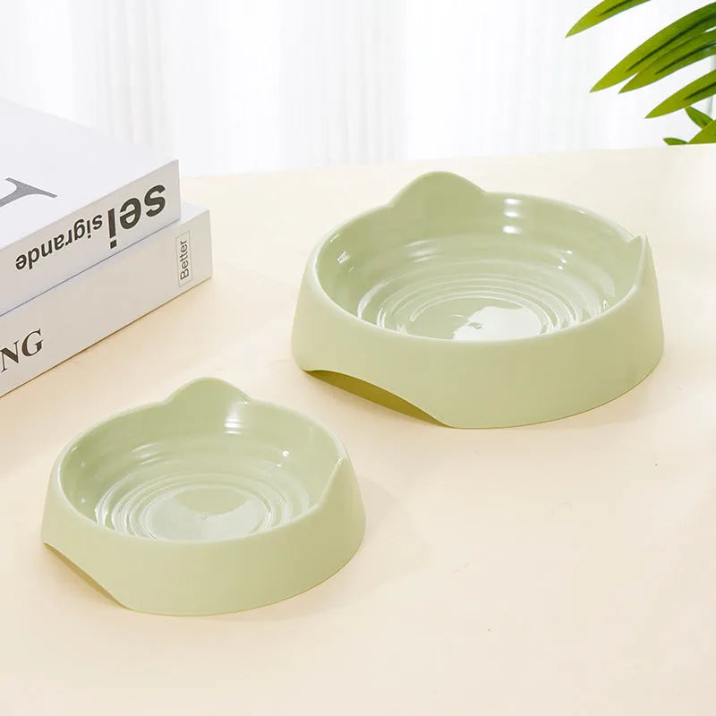 Ceramic dog slow feeder bowl with maze pattern in blue, green, or pink colour for small medium large breed puppies