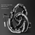 Mountain bike anti hydraulic shear chain lock with 95cm zinc alloy chain in black and yellow colour options