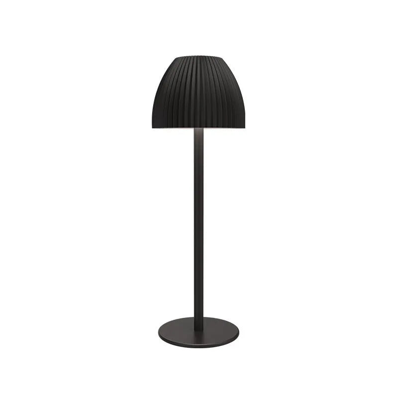 Modern simplicity small night lamp with thin round base in black or white colour