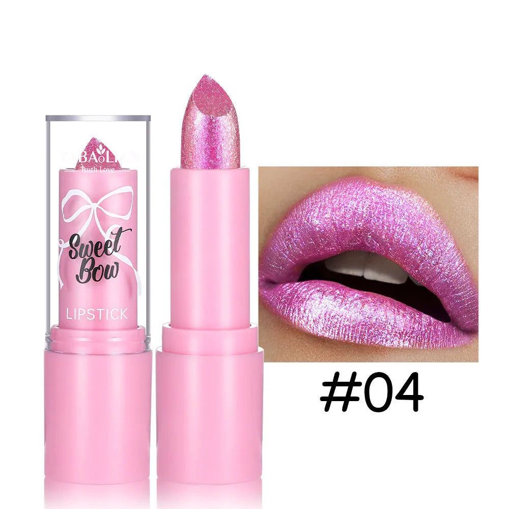 XINGX Diamond Lipstick with Sweetheart Bow design in six colour options