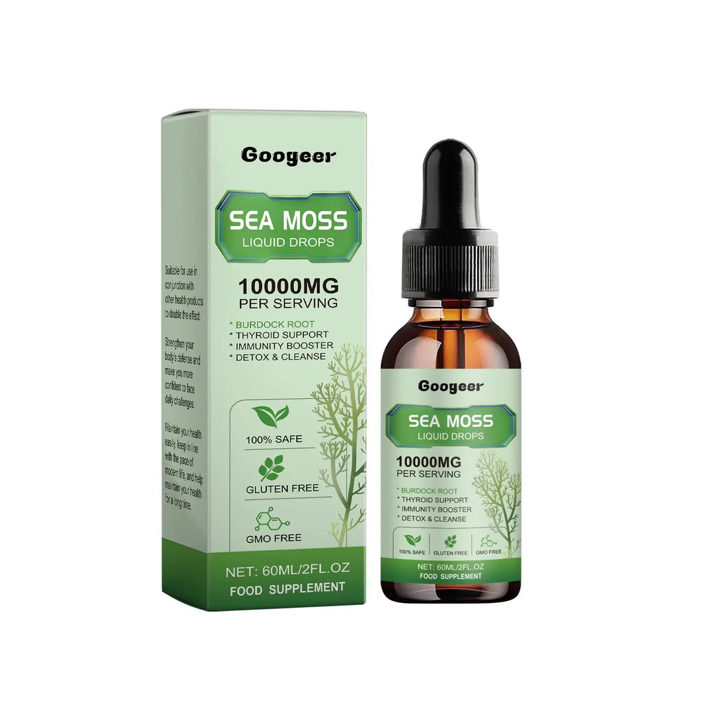 Sea Moss Liquid Drops 60ml bottle body treatment with traditional Chinese medicine extract