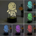 Black base acrylic dream catcher night light with remote control and USB cable