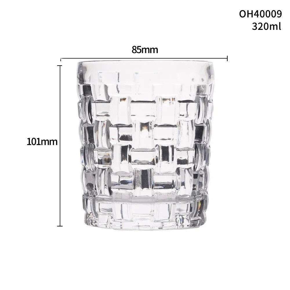 Thick bottom crystal whiskey shot glass in selected colour with 301-400ml capacity