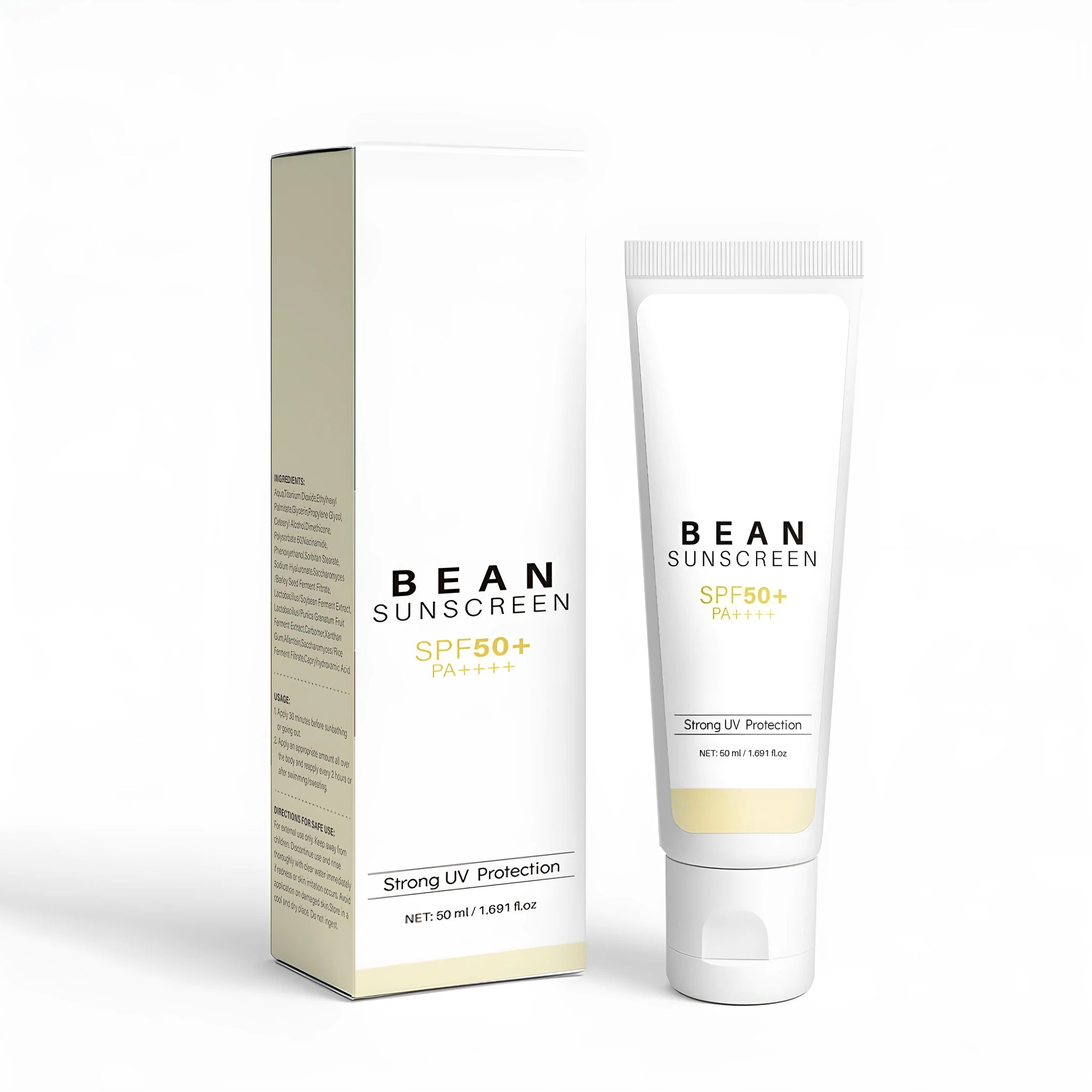 50ml waterproof UV protection makeup primer cream tube with moisturising properties