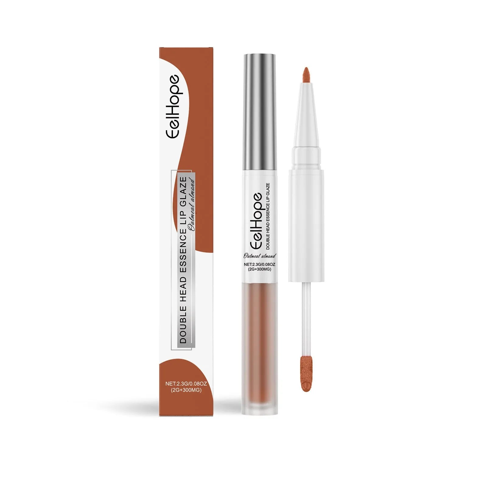 Double-headed lip liner and lip lacquer pen lipstick shown in packaging.