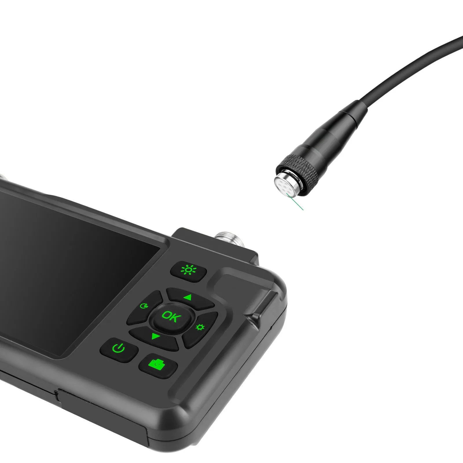 Portable handheld industrial endoscope with 4.5-inch IPS screen and 1 metre inspection cable