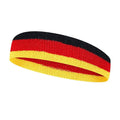 Polyester sports headband in multiple colour combinations for running and basketball