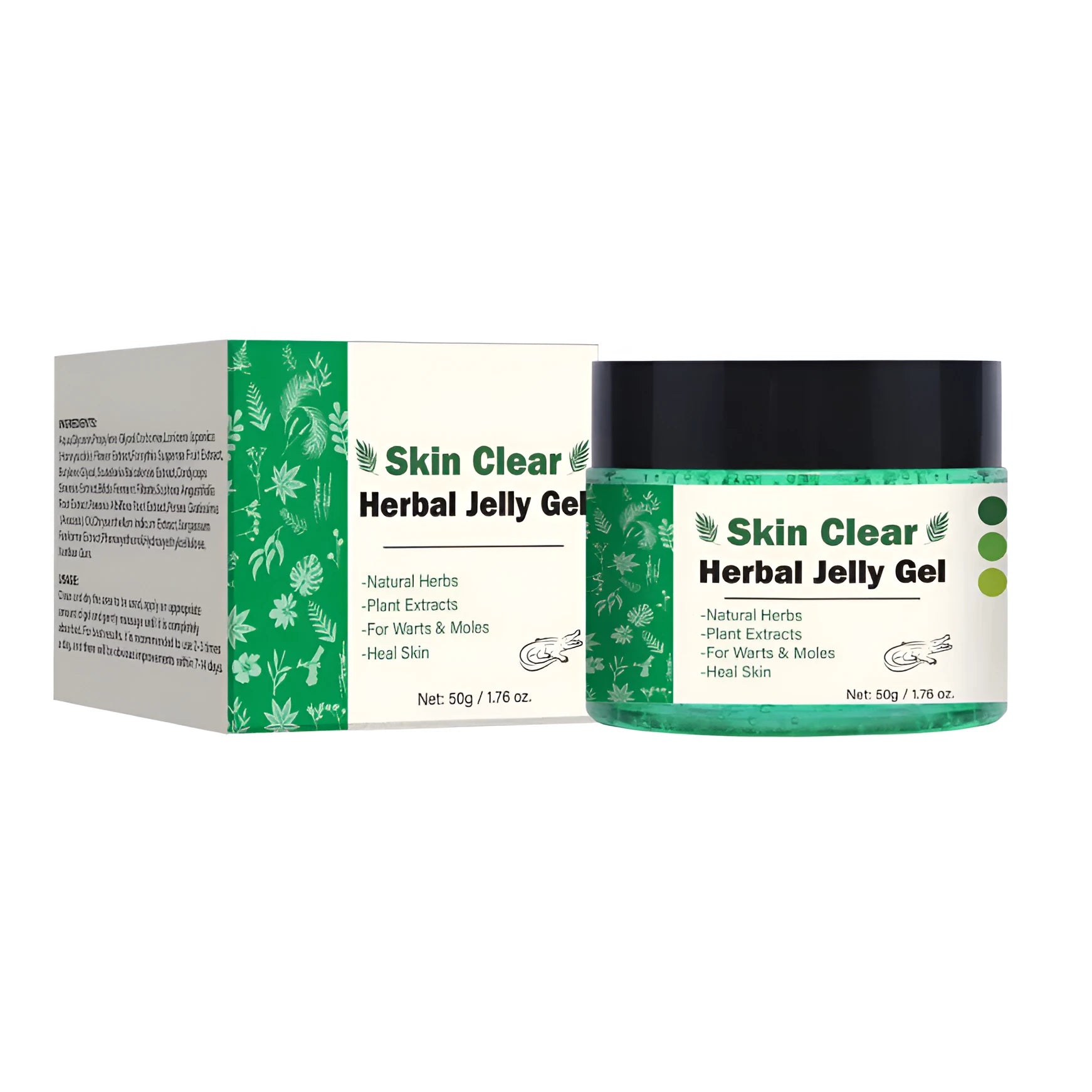 50g herbal gel in packaging for clear complexion skin care with herbal ingredients