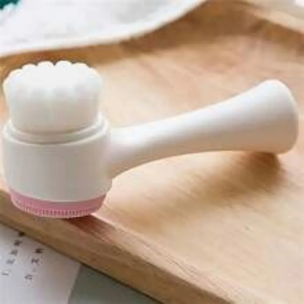 Blue nylon pet paw brush for dogs and cats measuring 13.5cm in length
