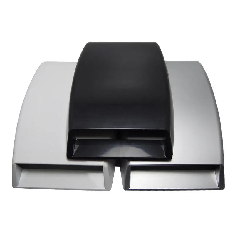 ABS plastic decorative car vent trim in black, silver, and white colour options