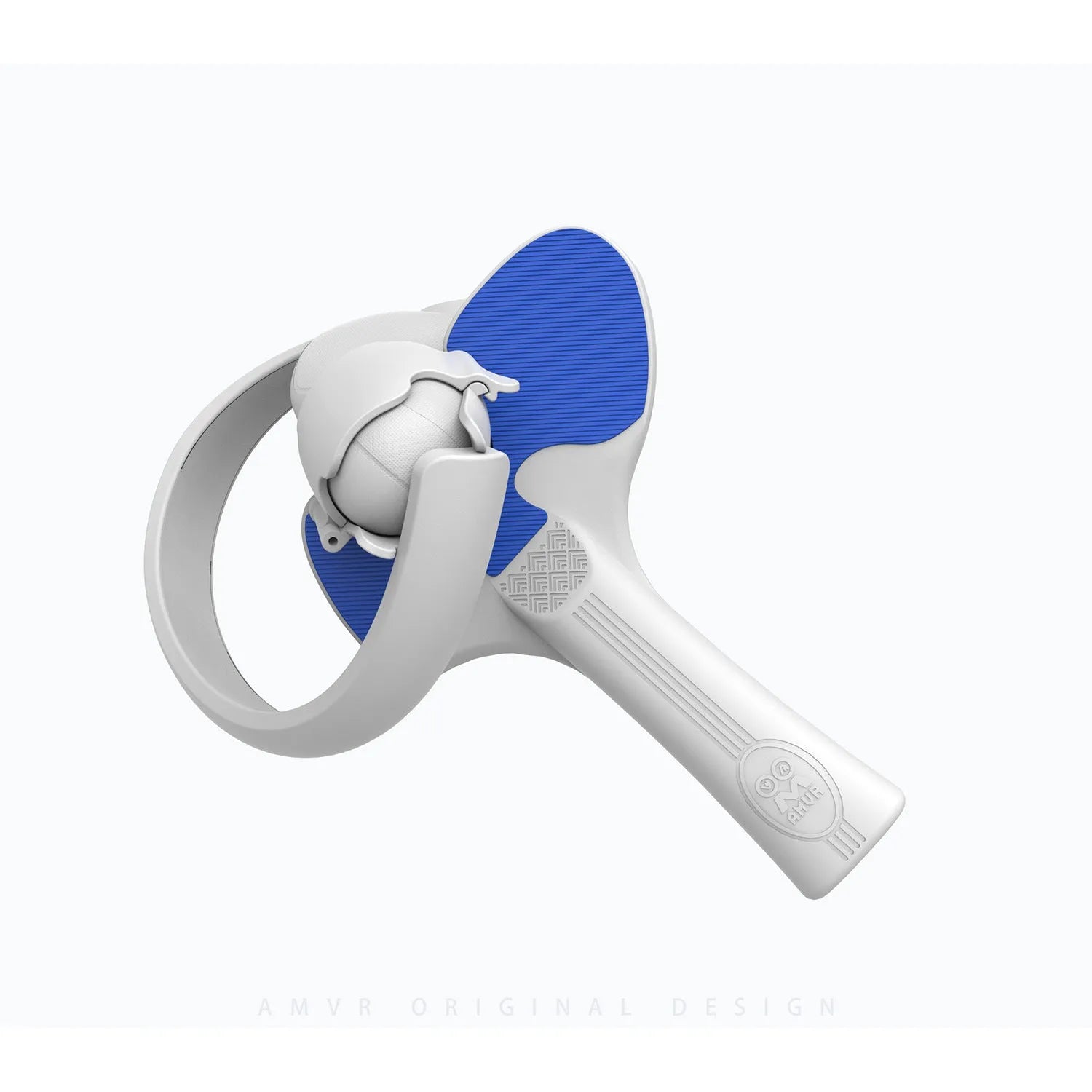 Red and blue Pico 4 VR controller table tennis racket grip accessory
