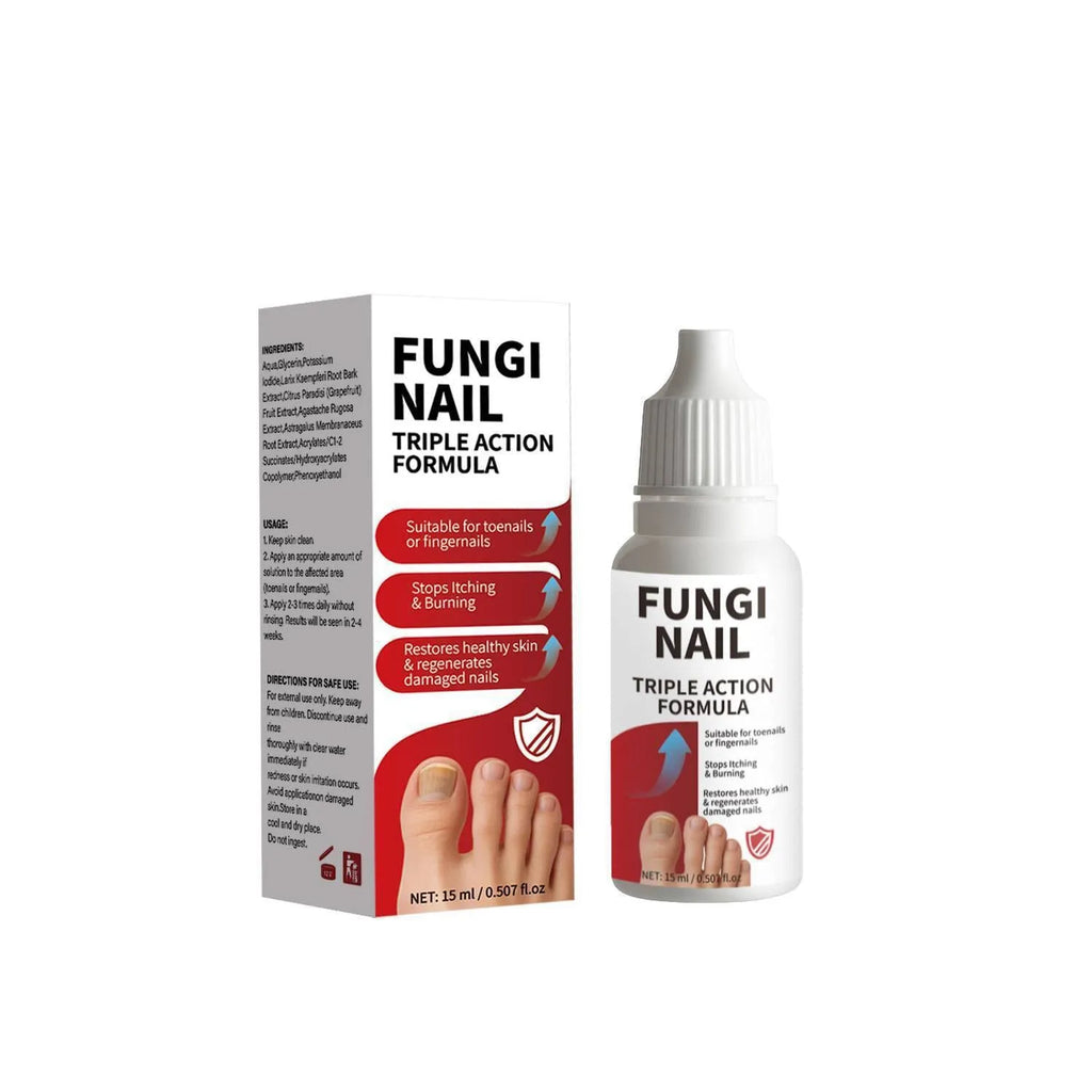 15ml anti-fungal nail repair solution pen with brush applicator for brittle nails and cracked feet.
