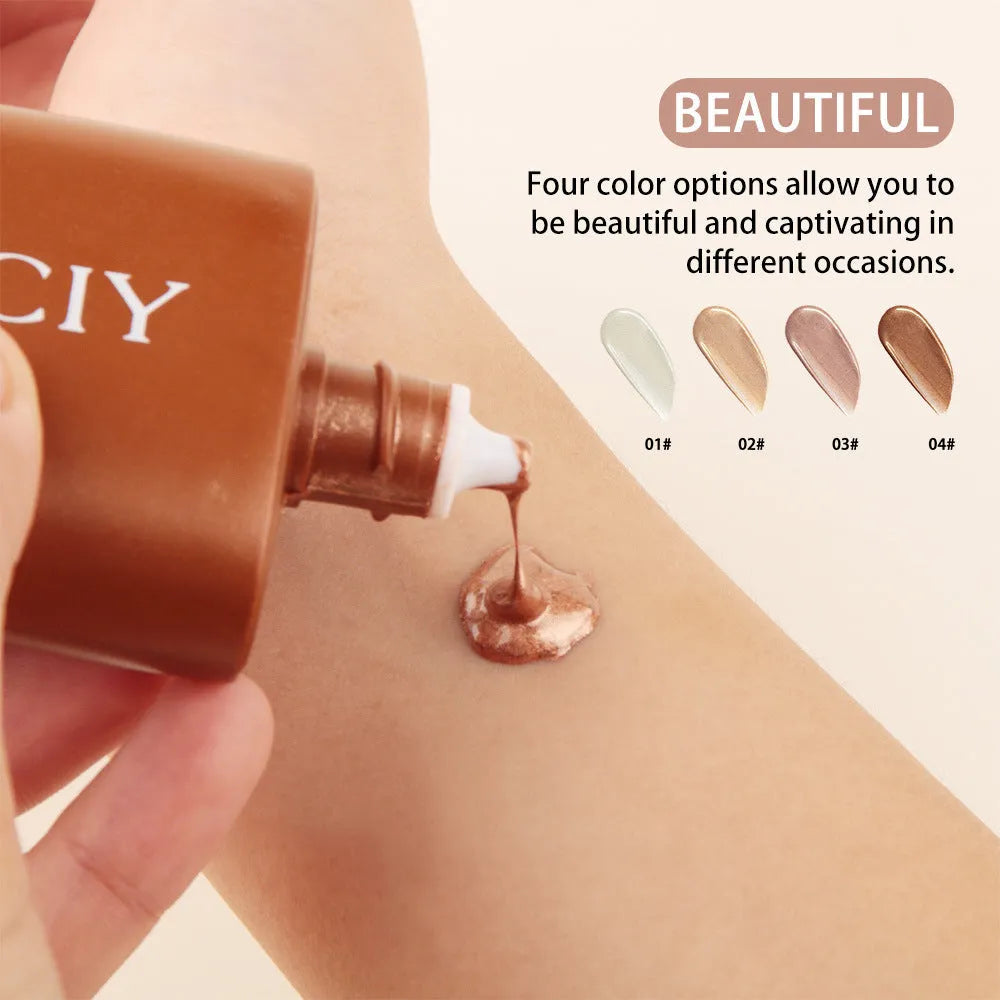 30ml face and body highlighting cream liquid for natural contour brightening with four colour options