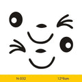 Reflective cartoon car stickers with cute eye designs for vehicle decoration