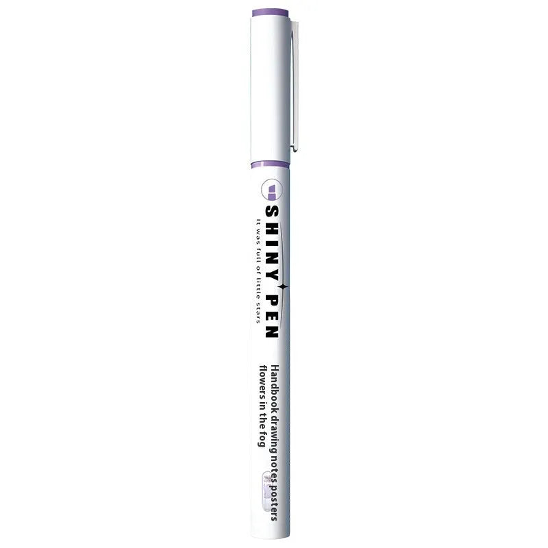 Set of four Sparkling Star River glitter highlighter pens in assorted pastel colours with slanted tips.