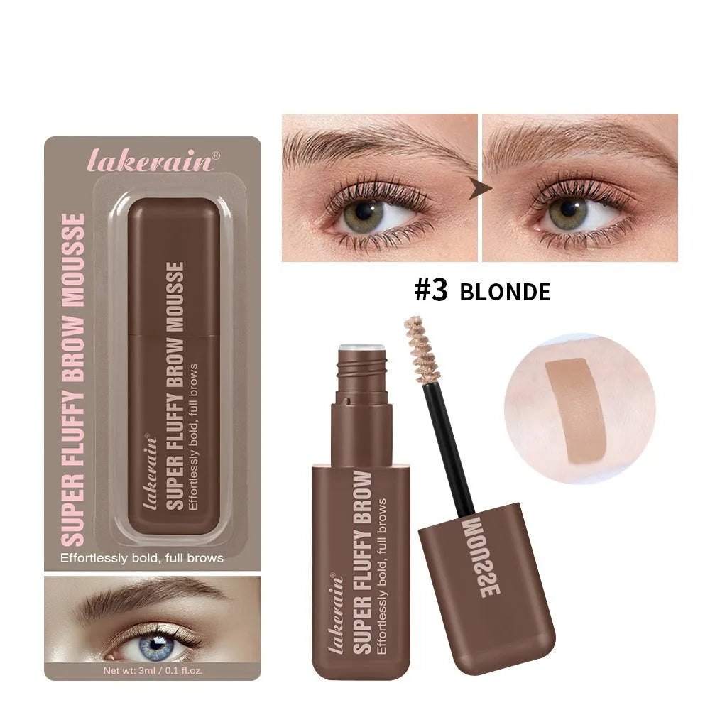 Eyebrow cream for 3D shaping and natural thatch effect in brown and black colour options