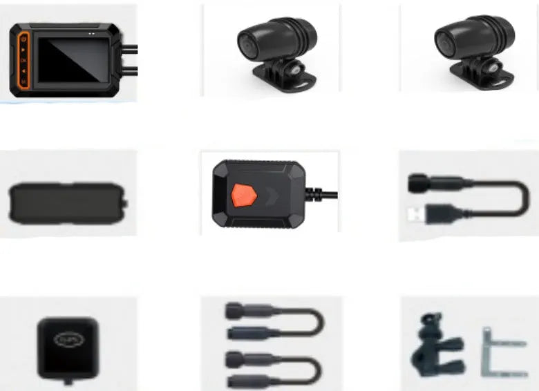 MT65 motorcycle dash cam with 3-inch screen and remote monitoring capabilities