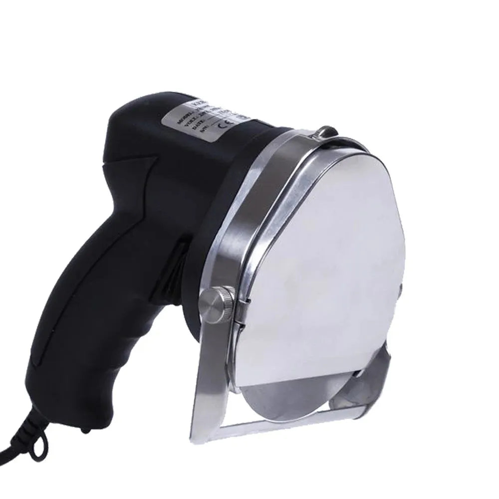 KS-100E black electric meat cleaver with adjustable thickness for turkey and meat processing