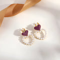 Geometric brass and stainless steel tassel ear clips with clip-on back for non-pierced ears.
