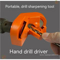 Portable universal grinding tool with orange and black sander sets and replacement grinding wheels