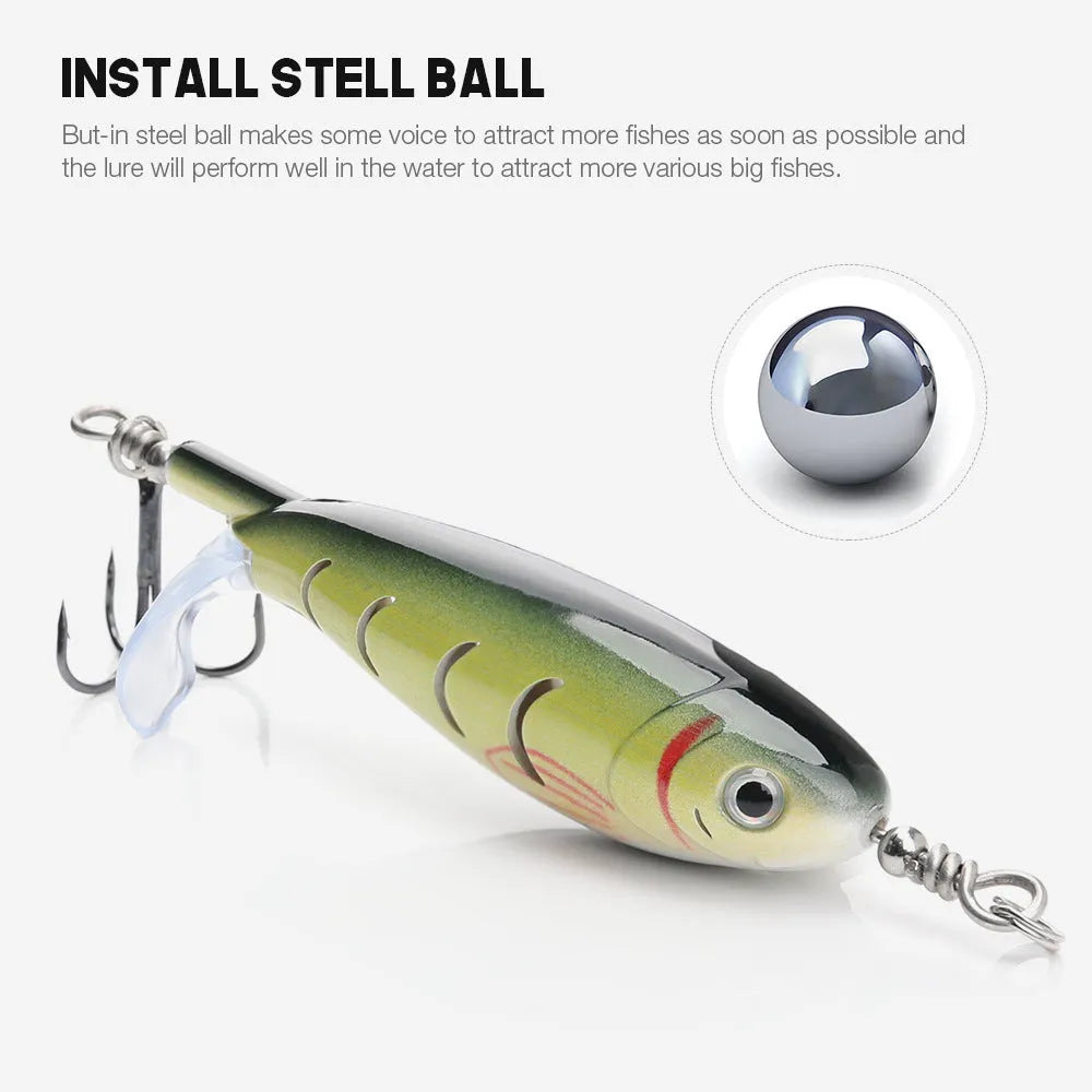 7.5cm long bionic fishing lure for predator species like perch and pike.